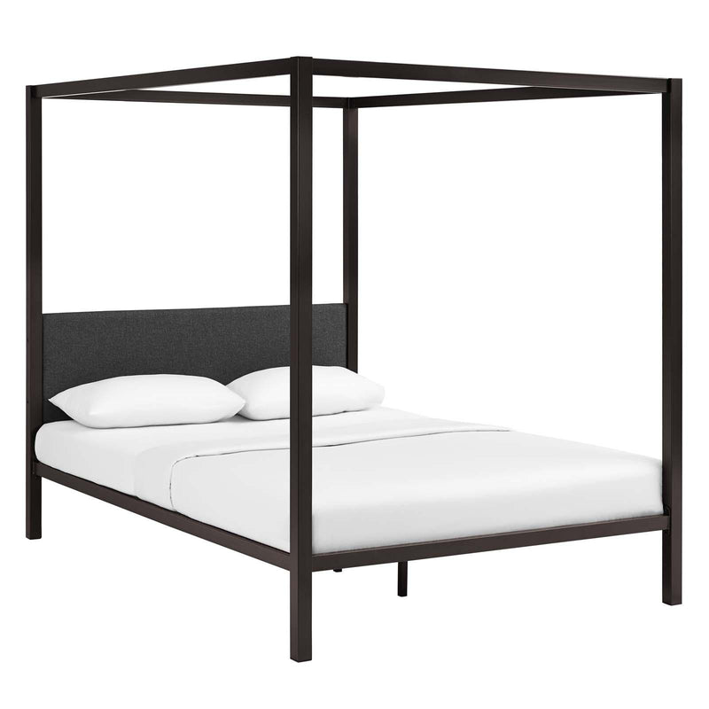 Modway Furniture Queen Bed Frame MOD-5570-BRN-GRY IMAGE 2