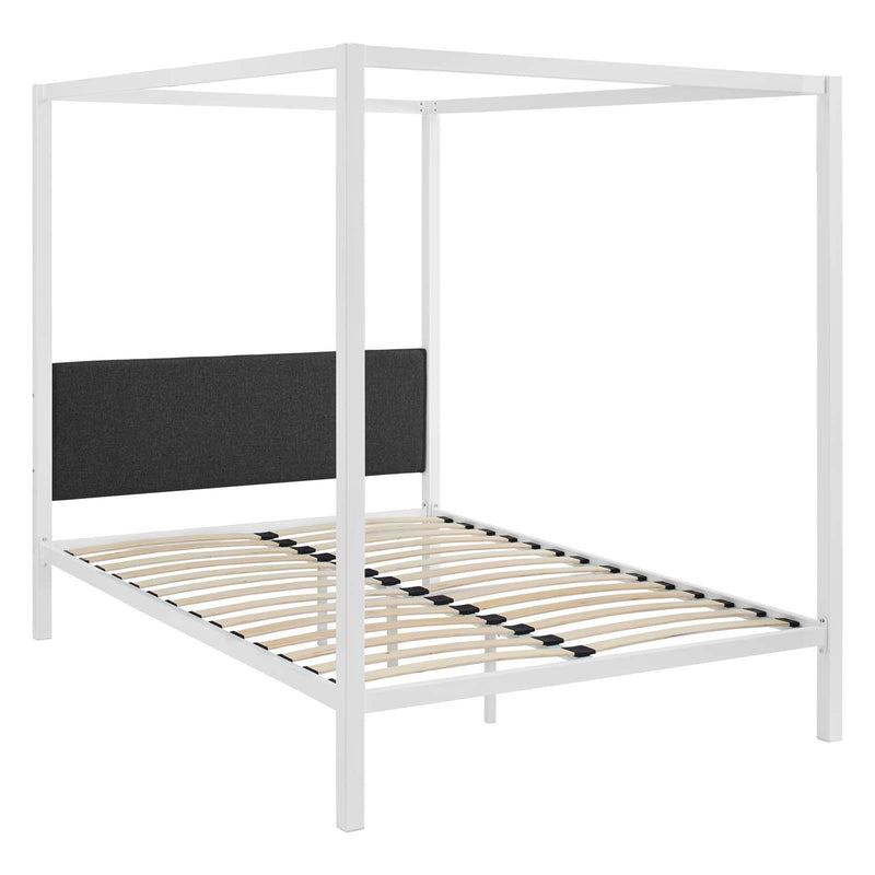 Modway Furniture Queen Bed Frame MOD-5570-WHI-GRY IMAGE 1