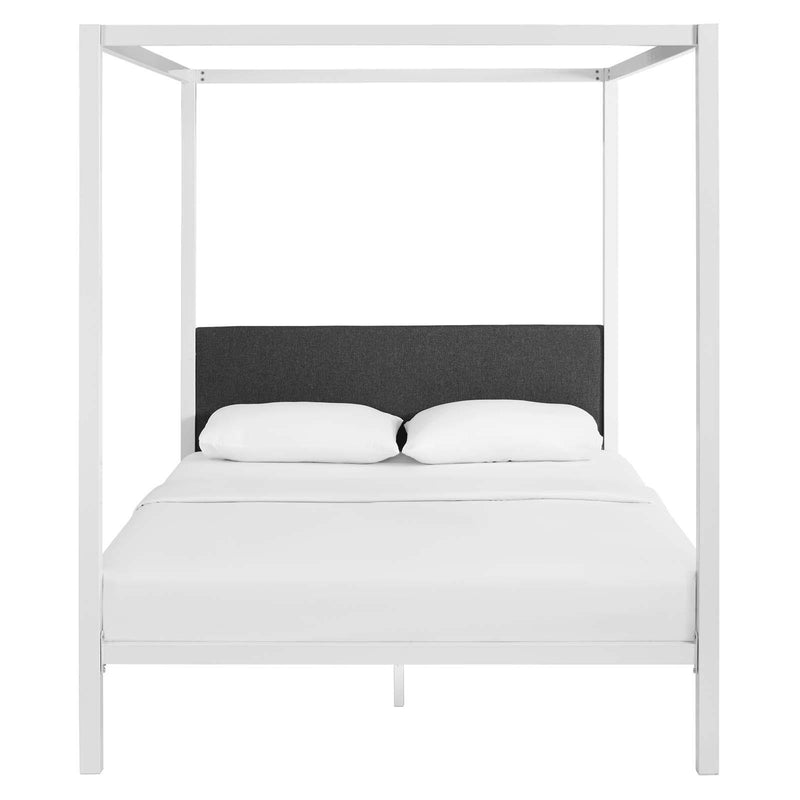 Modway Furniture Queen Bed Frame MOD-5570-WHI-GRY IMAGE 4