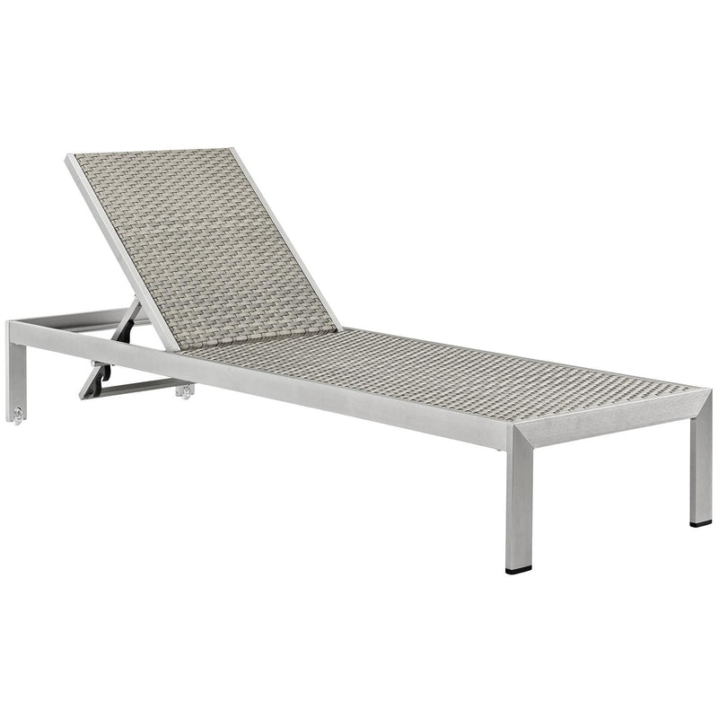 Modway Furniture Outdoor Seating Chaises EEI-2478-SLV-GRY-SET IMAGE 2