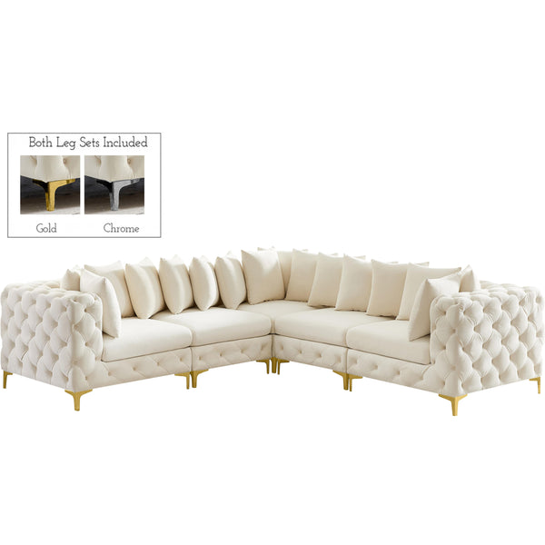 Meridian Tremblay Fabric Sectional 686Cream-Sec5C IMAGE 1