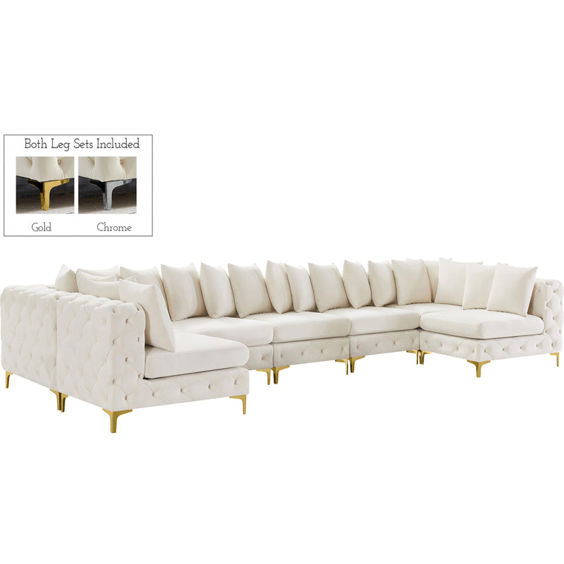 Meridian Tremblay Fabric Sectional 686Cream-Sec7C IMAGE 1