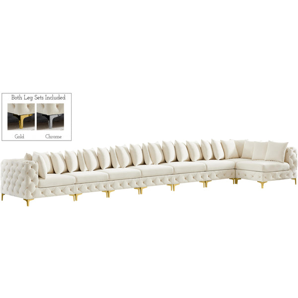 Meridian Tremblay Fabric Sectional 686Cream-Sec8B IMAGE 1