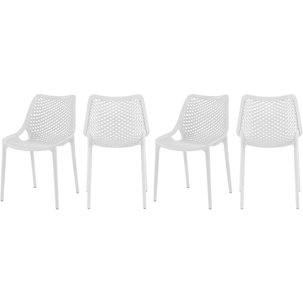 Meridian Outdoor Seating Dining Chairs 328White IMAGE 1