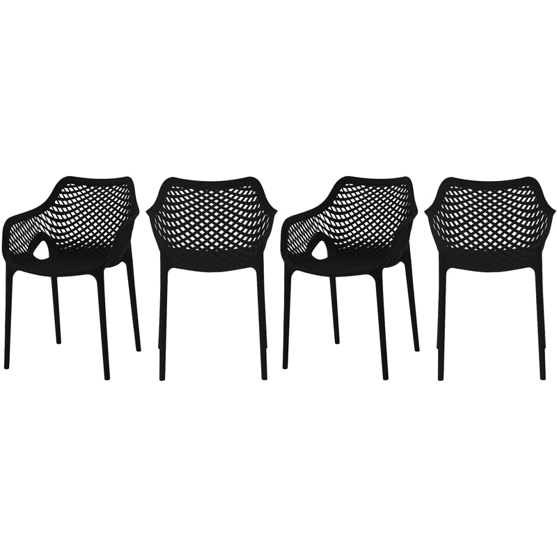 Meridian Outdoor Seating Dining Chairs 329Black IMAGE 1