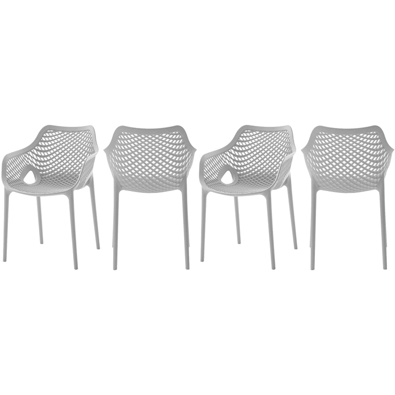 Meridian Outdoor Seating Dining Chairs 329Grey IMAGE 1