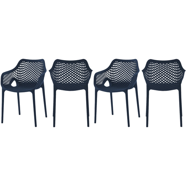 Meridian Outdoor Seating Dining Chairs 329Navy IMAGE 1