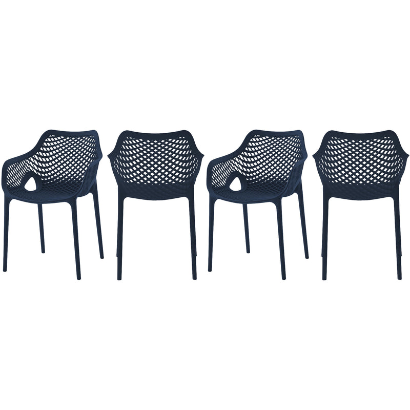 Meridian Outdoor Seating Dining Chairs 329Navy IMAGE 1