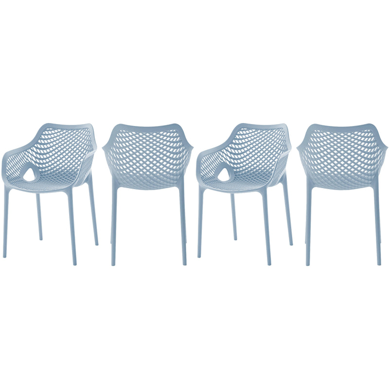 Meridian Outdoor Seating Dining Chairs 329SkyBlue IMAGE 1