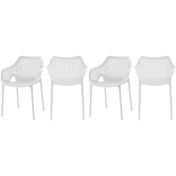 Meridian Outdoor Seating Dining Chairs 329White IMAGE 1