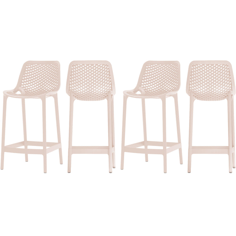 Meridian Outdoor Seating Stools 330Pink IMAGE 1