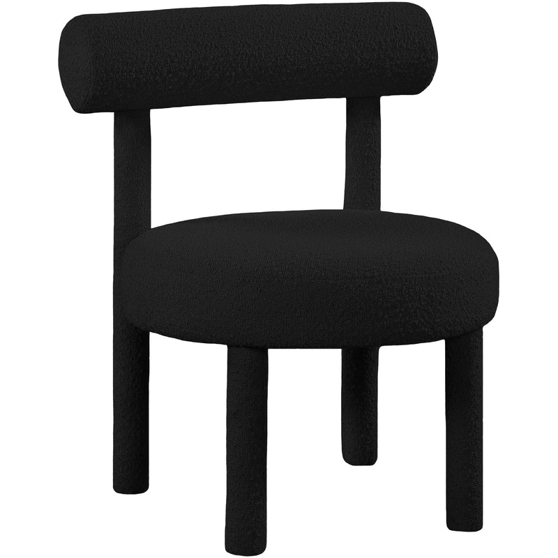 Meridian Parlor Stationary Fabric Accent Chair 574Black IMAGE 1