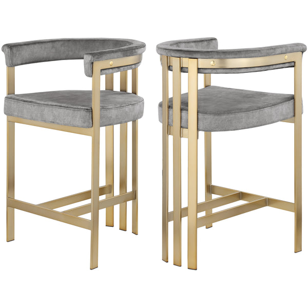 Meridian Marcello Stool 596Grey-C IMAGE 1