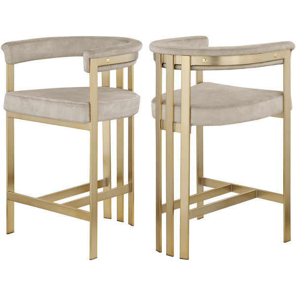 Meridian Marcello Stool 596Stone-C IMAGE 1