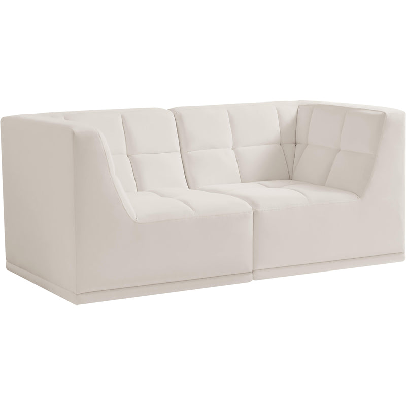 Meridian Relax Stationary Fabric Sofa 650Cream-S68 IMAGE 1