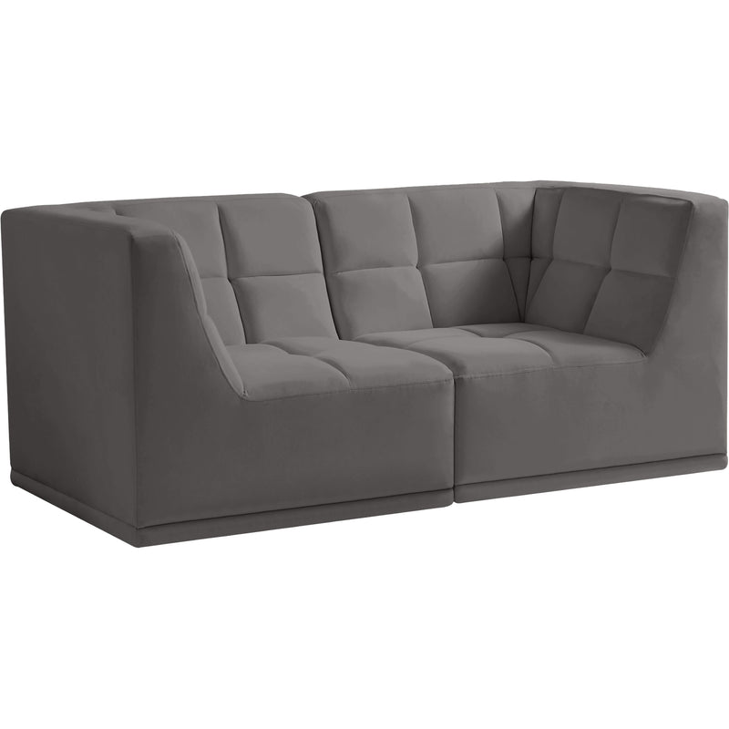 Meridian Relax Stationary Fabric Sofa 650Grey-S68 IMAGE 1