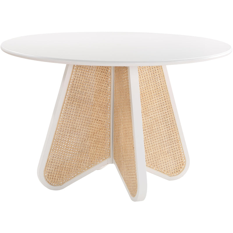 Meridian Round Butterfly Dining Table 705White-T IMAGE 1