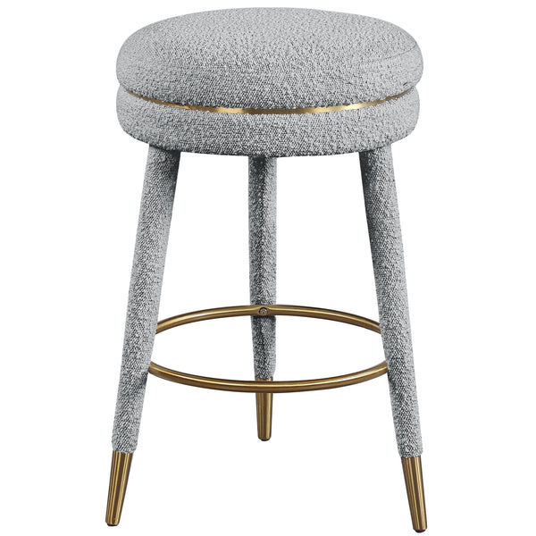 Meridian Coral Stool 723Grey IMAGE 1