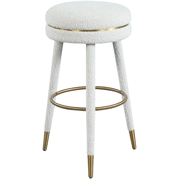 Meridian Coral Stool 724Cream IMAGE 1