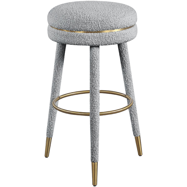 Meridian Coral Stool 724Grey IMAGE 1