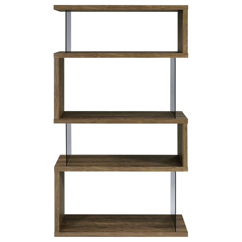 Coaster Furniture Emelle 802339 4-shelf Bookcase with Glass Panels IMAGE 7