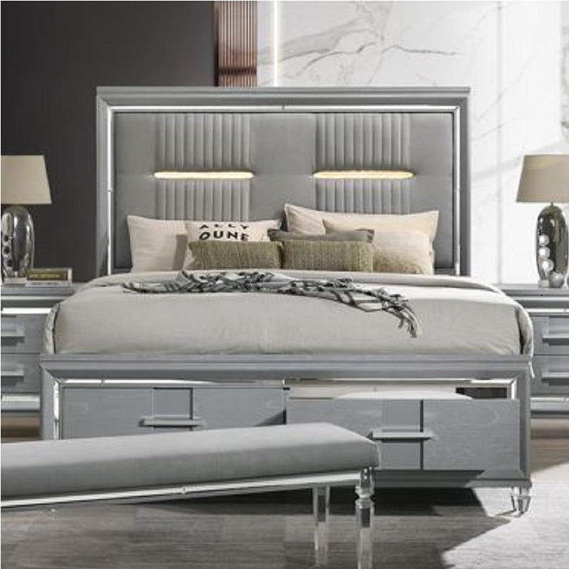 Acme Furniture Truman Queen Upholstered Panel Bed with Storage BD01723Q IMAGE 1