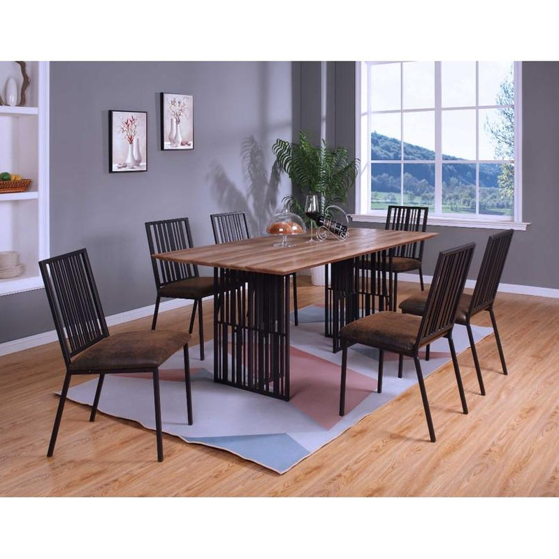 Acme Furniture Zudora Dining Table with Pedestal Base DN01757 IMAGE 1