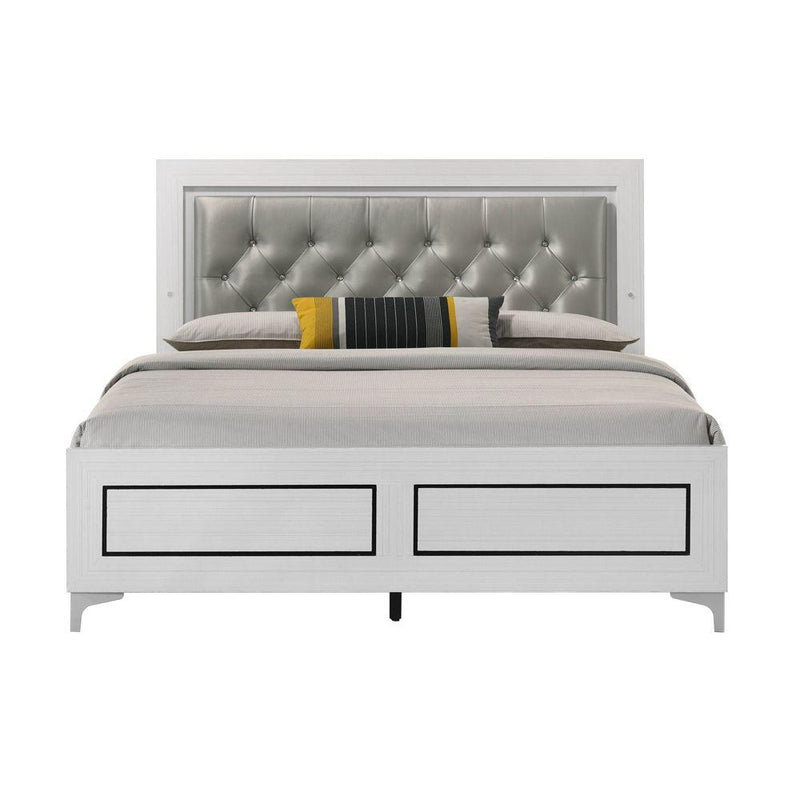 Acme Furniture Casilda King Upholstered Panel Bed BD00806EK IMAGE 3