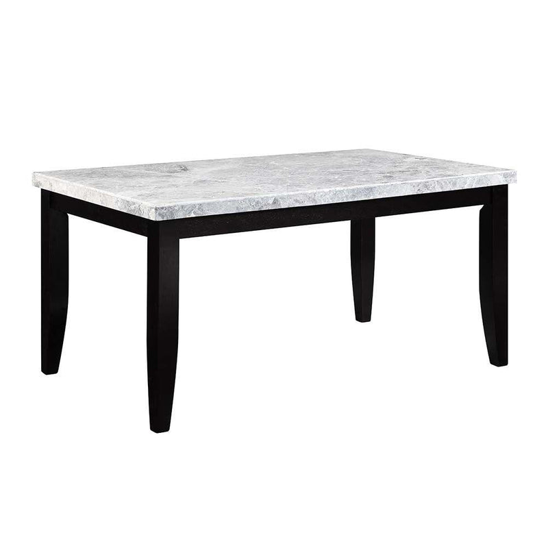 Acme Furniture Hussein Dining Table with Marble Top DN01446 IMAGE 1