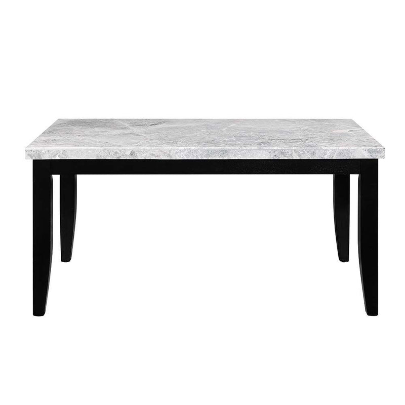 Acme Furniture Hussein Dining Table with Marble Top DN01446 IMAGE 2