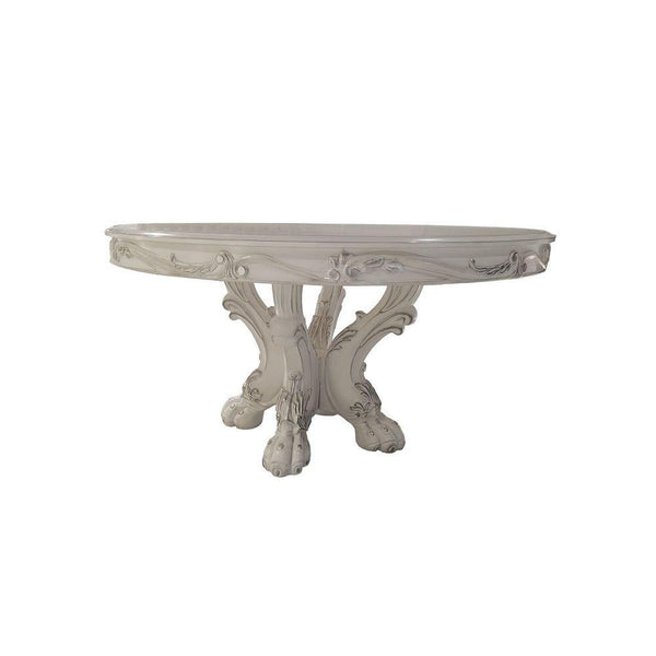 Acme Furniture Round Dresden Dining Table with Pedestal Base DN01700 IMAGE 1