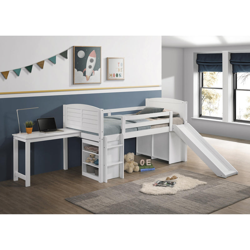 Coaster Furniture Millie 400330T Twin Workstation Loft Bed - White IMAGE 6