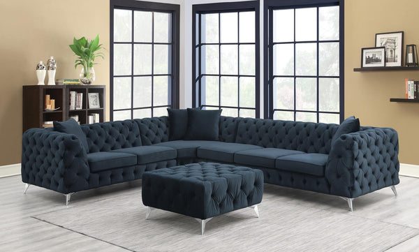 U294-BLACK SECTIONAL