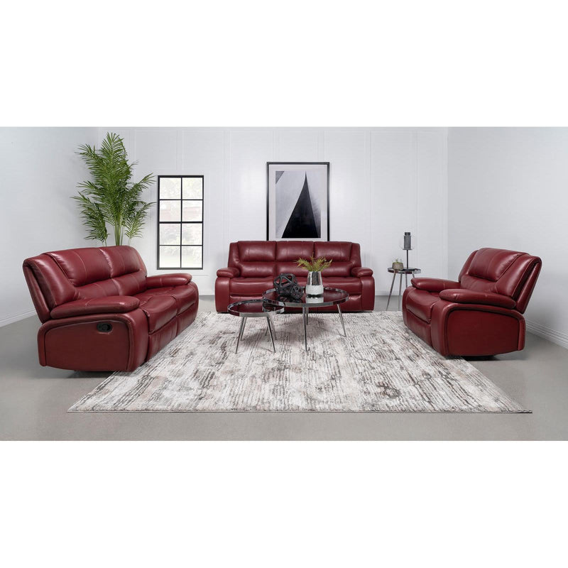 Coaster Furniture Camila Reclining Leatherette Loveseat 610242 IMAGE 2