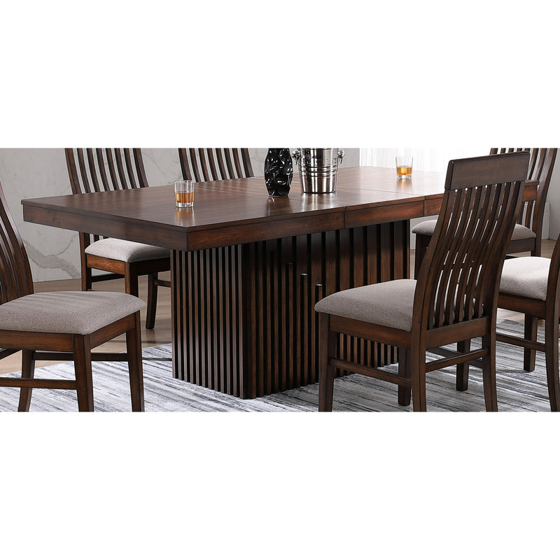 Coaster Furniture Briarwoord Dining Table with Pedestal Base 182991 IMAGE 2