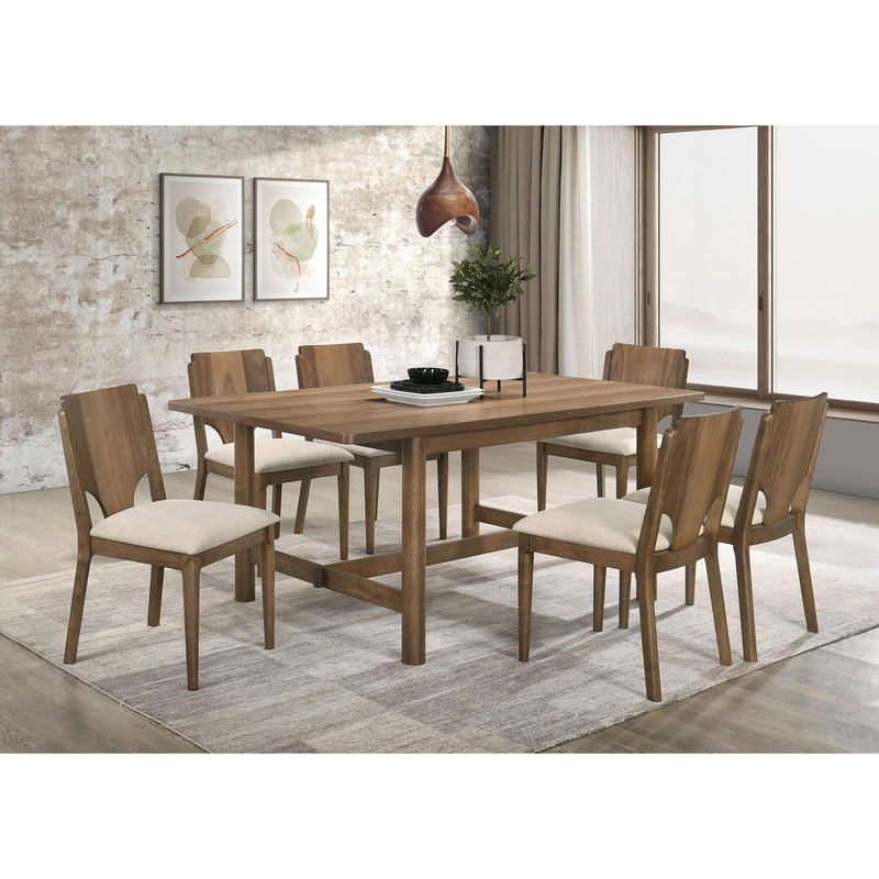 Coaster Furniture Crestmore Dining Table with Trestle Base 108571 IMAGE 6