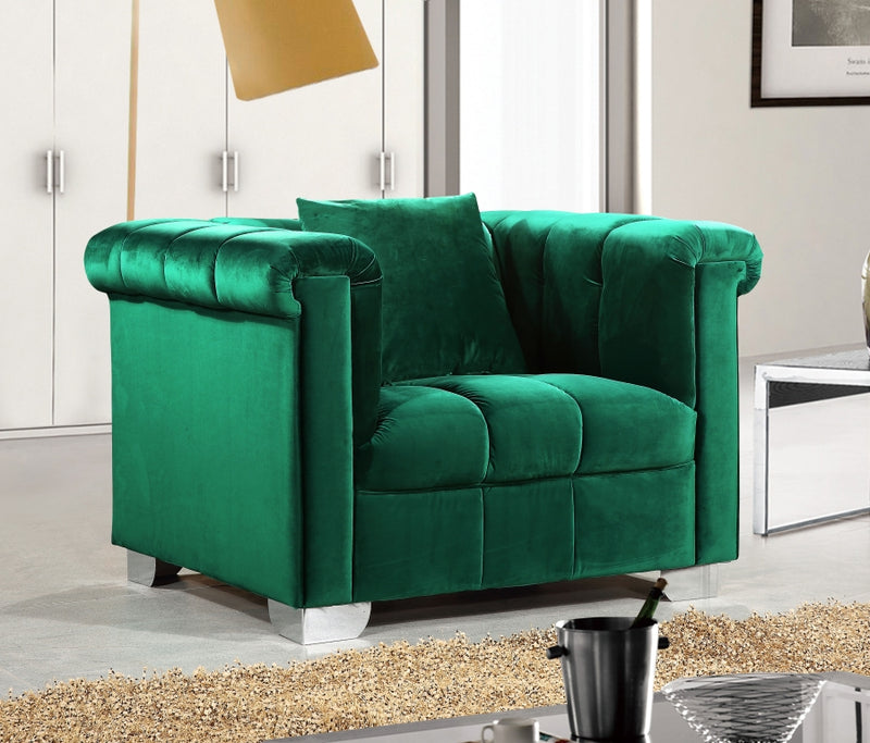 Kayla Velvet Sofa Chair 2pc Set