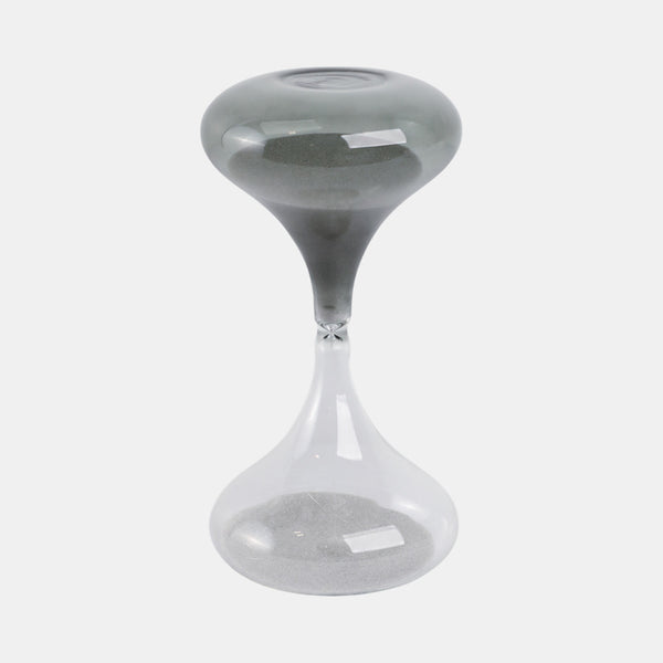 21545-01#8x4" Glass 30min Modern Sandtimer, Smoke Decor