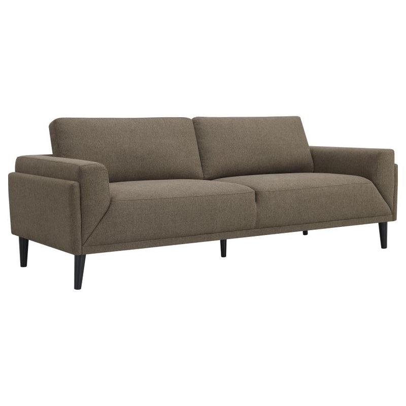 Rilynn Upholstered Track Arms Sofa Brown 509521