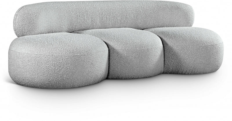 140GREY-S Venti Boucle Fabric Sofa