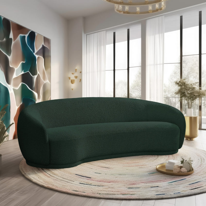 693-GREEN- S Hyde Green Boucle Fabric Sofa