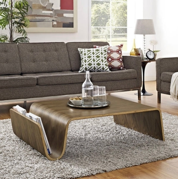 Polaris Wood Coffee Table with Walnut Finish EEI-2091