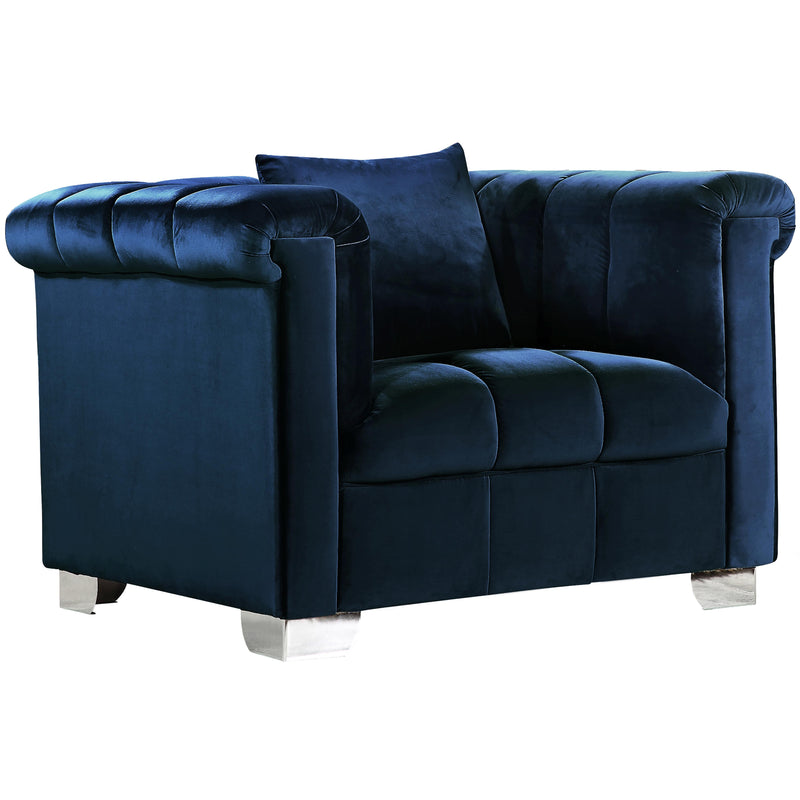 Meridian Kayla Stationary Fabric Chair 615Navy-C IMAGE 1