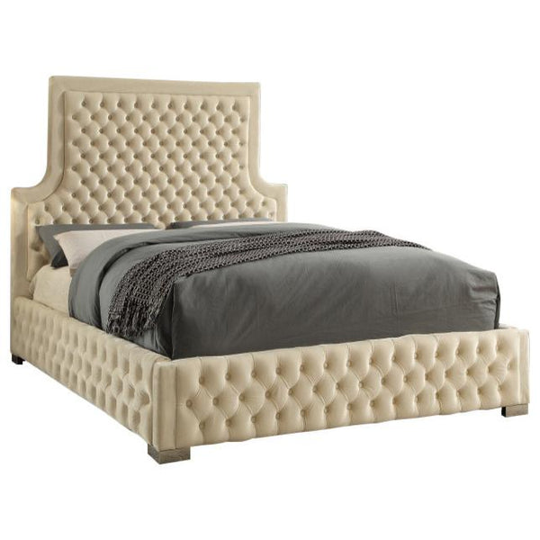 Meridian Sedona King Upholstered Platform Bed SedonaCream-K IMAGE 1