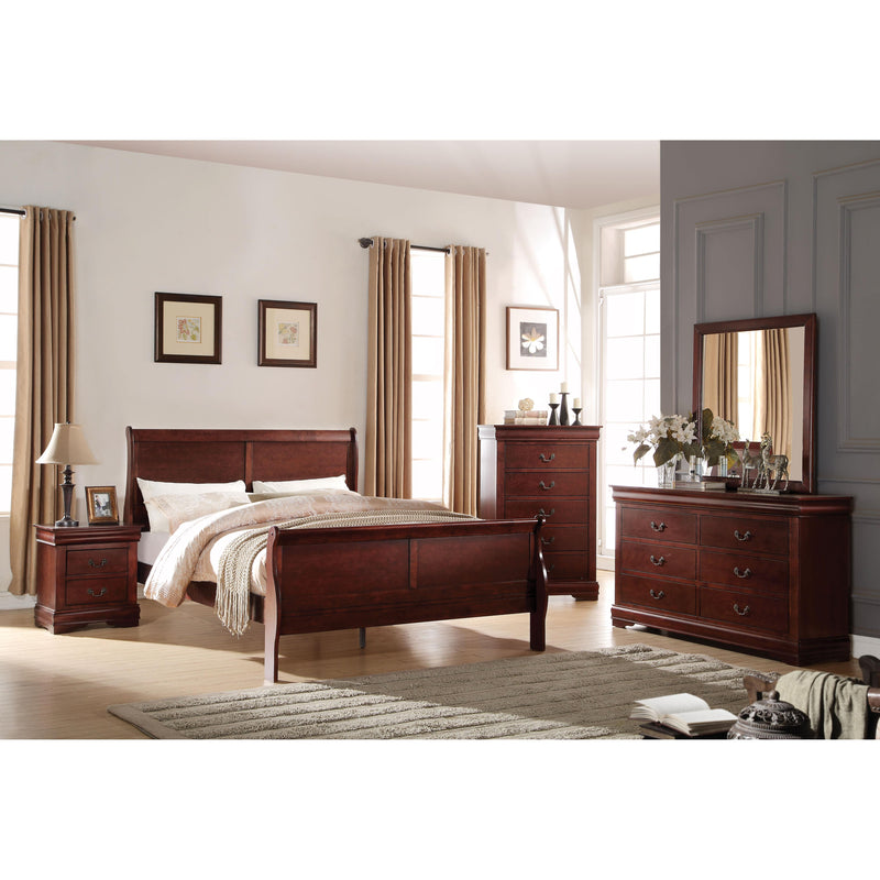 Acme Furniture Louis Philippe Queen Sleigh Bed 23750Q IMAGE 2