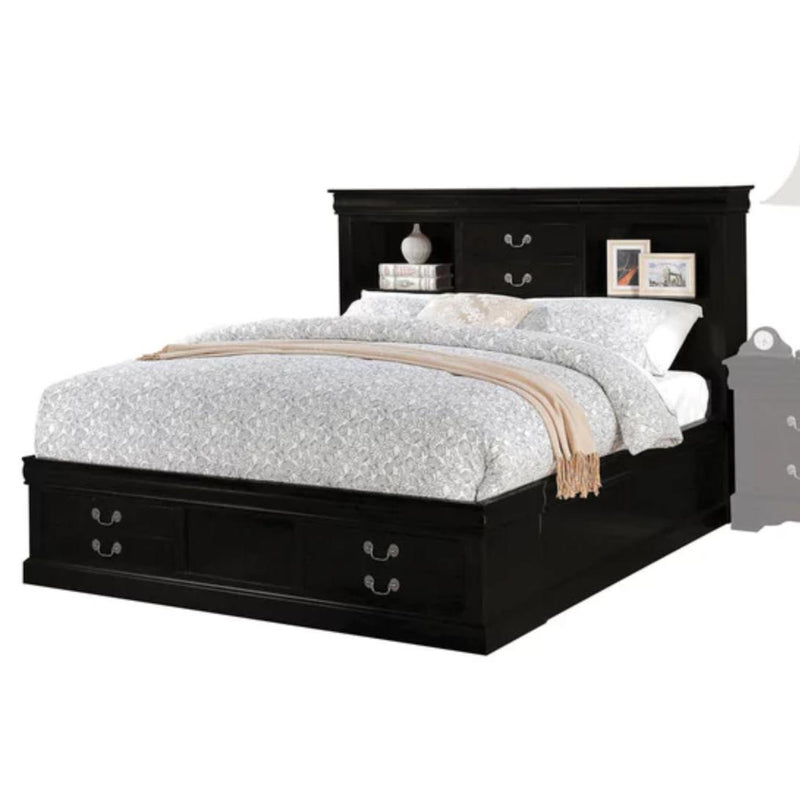 Acme Furniture Louis Philippe King Bed with Storage 24387EK IMAGE 1