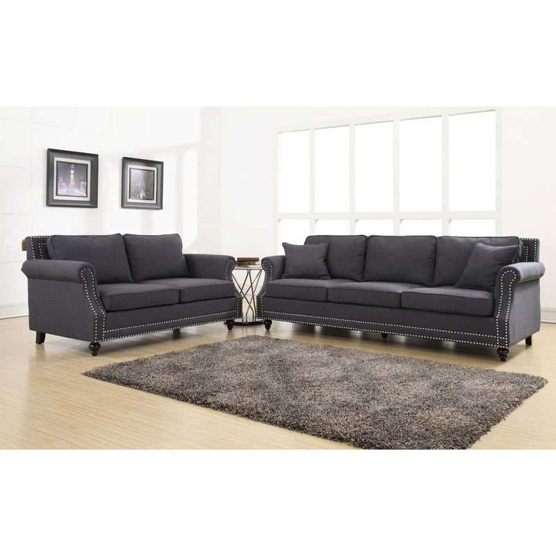 TOV Furniture Camden Stationary Fabric Loveseat TOV-63801-2-Grey IMAGE 10