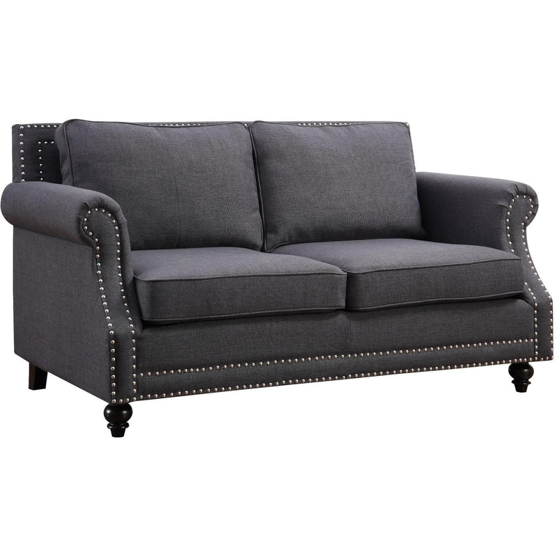 TOV Furniture Camden Stationary Fabric Loveseat TOV-63801-2-Grey IMAGE 1