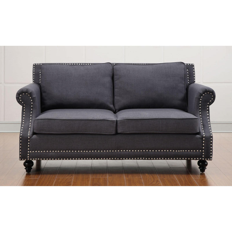 TOV Furniture Camden Stationary Fabric Loveseat TOV-63801-2-Grey IMAGE 7