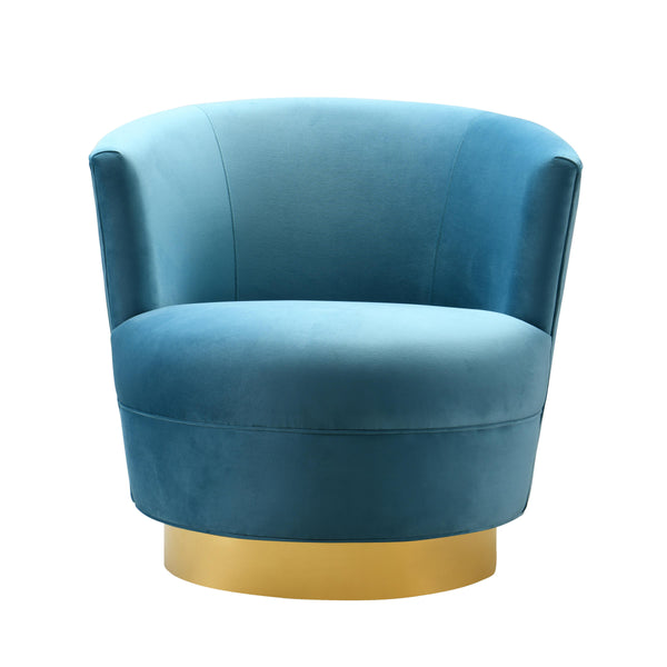 TOV Furniture Noah Swivel Fabric Accent Chair TOV-S7228 IMAGE 1